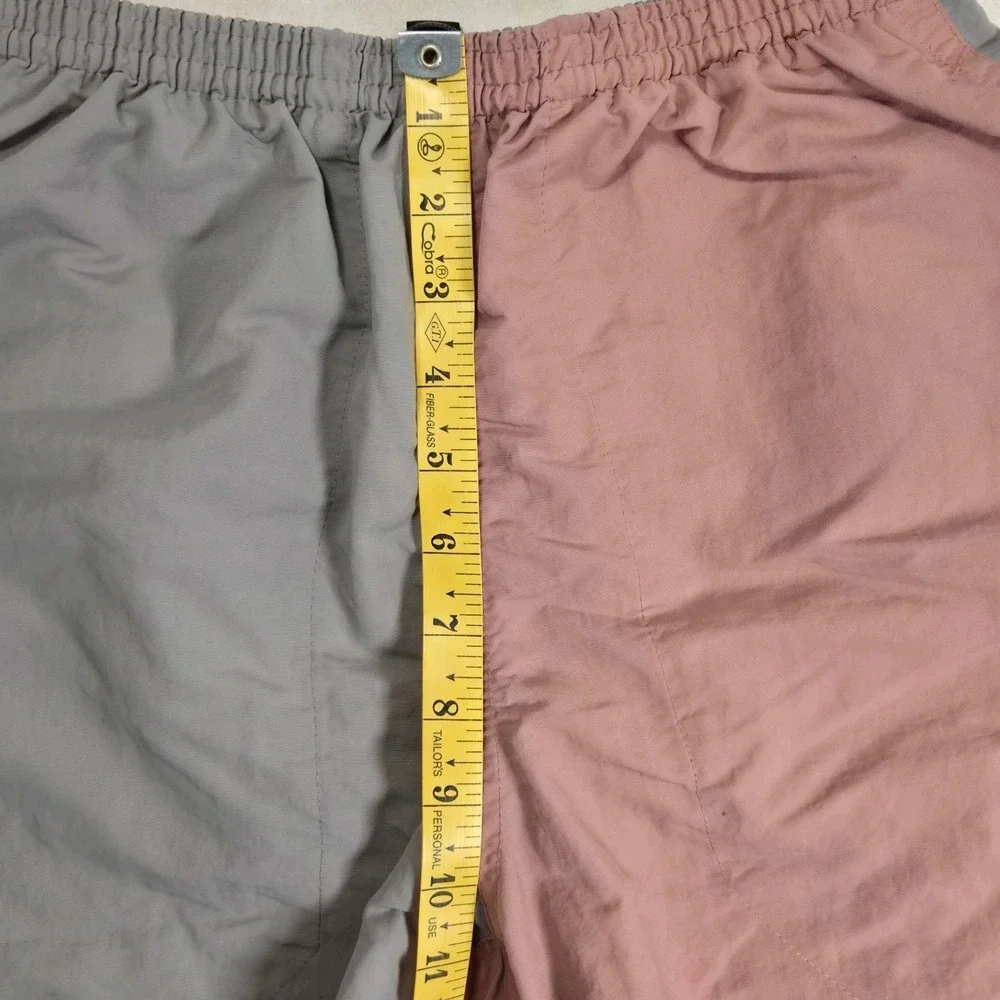 Patagonia Drawstring Waist Shorts Swim Trunks Size XS Gray And Pink Color Block